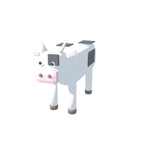 A very calm cow